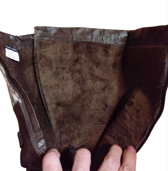 Muk Luks Brown Moto Boots Women's Size 10 - Picture 10 of 16